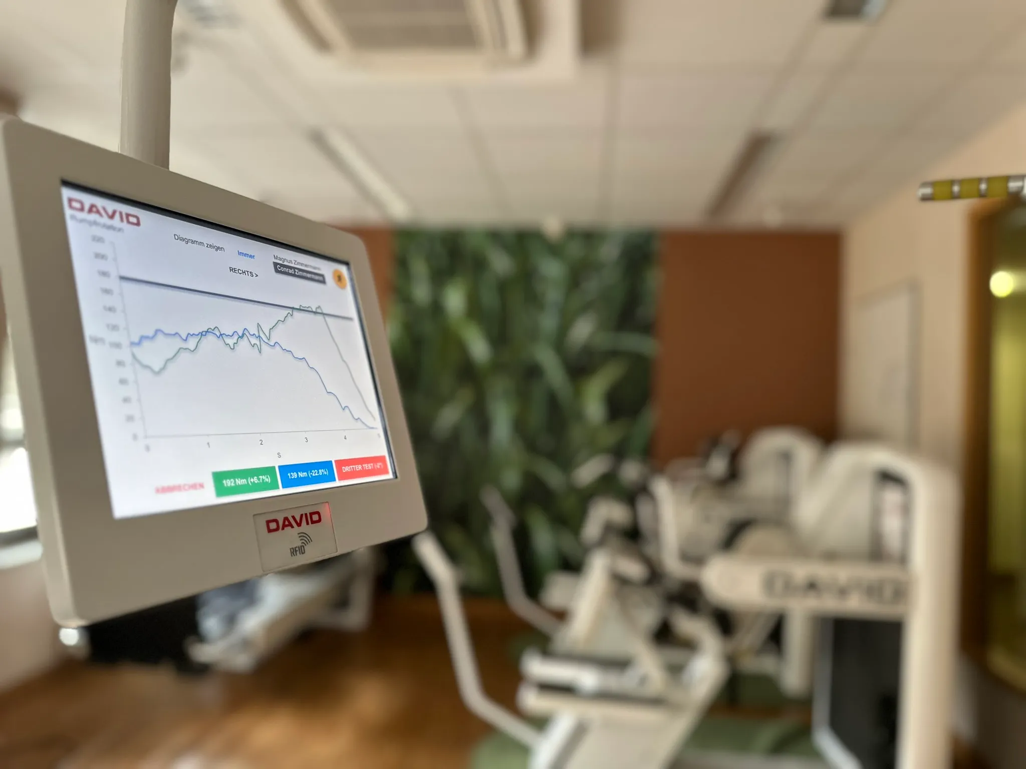 Messsystem mit Auswertung auf dem Bildschirm im FPZ Halle